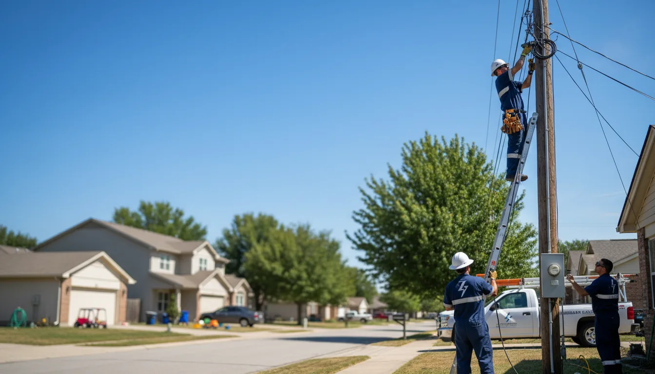 Residential electrician providing installation services in West Falls, NY